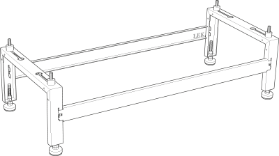 Кронштейн напольного крепления Ground bracket for NIBE F2040